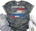 Courtesy of The Red White and Blue Graphic T and Sweatshirt (S-3X)