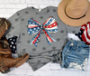 4th of July Bow Tee