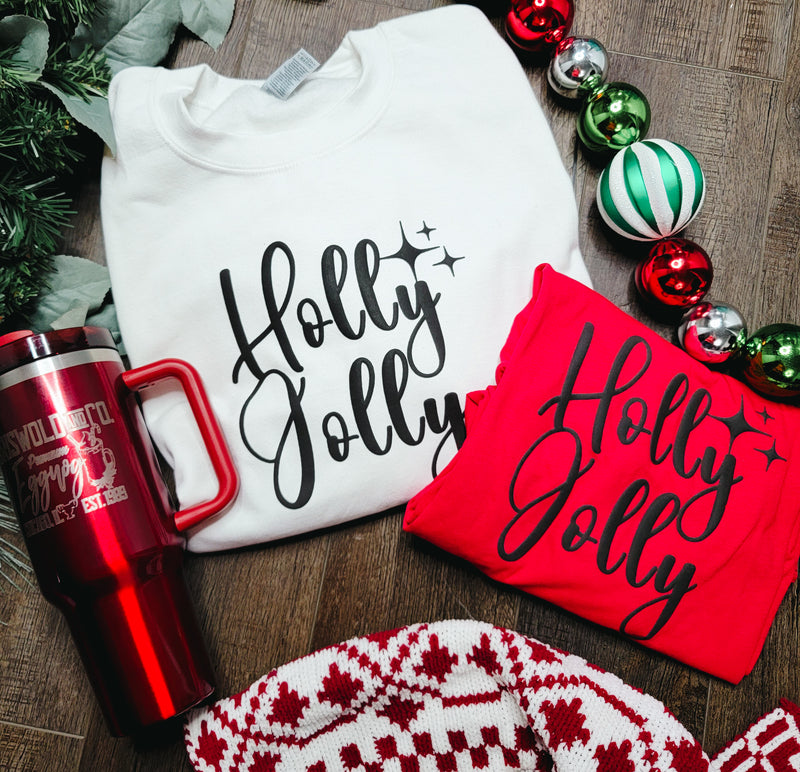 Holly Jolly Graphic Sweatshirt and Tee (S-3X)