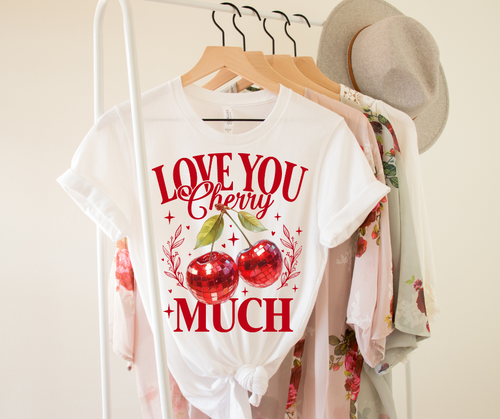 I Love you Cherry Much Graphic Tee (S-3x)