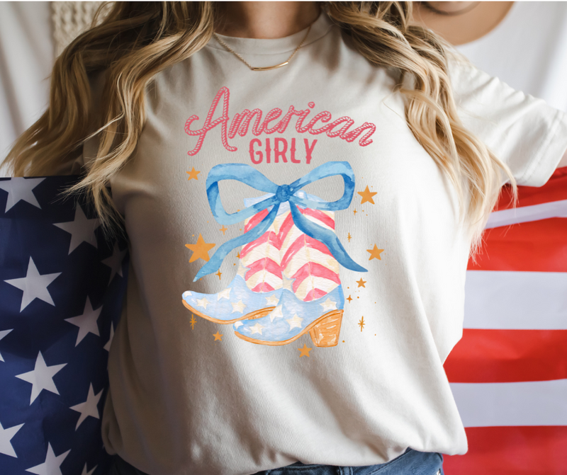 Girly American Cowgirl Graphic T (S - 3XL)