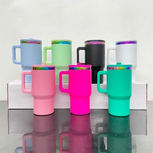 20oz Rainbow Plated Leak Proof Tumbler