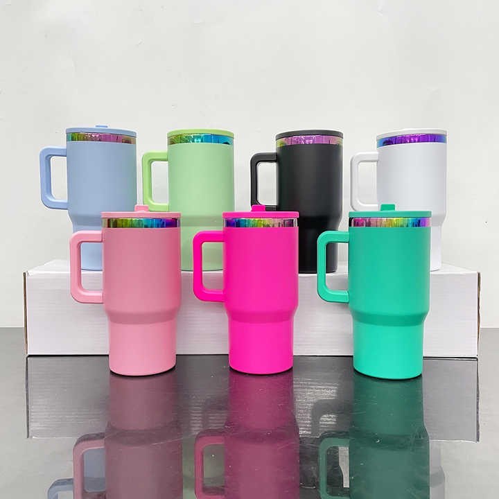 20oz Rainbow Plated Leak Proof Tumbler