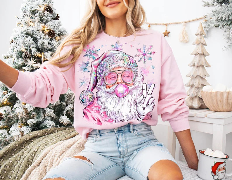 Santa Hip Groovy Demure Cutsey Sweatshirt