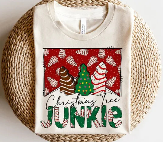 Christmas Tree Junkie Graphic T (S - 3XL)
