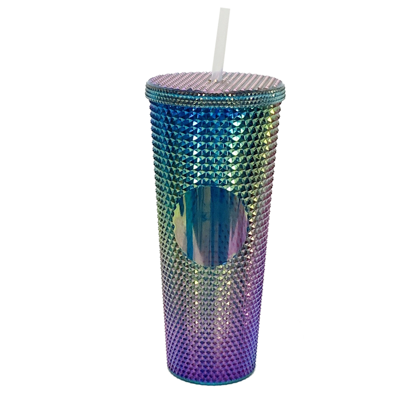 Studded Tumbler with Straw – Creative Touch Boutique