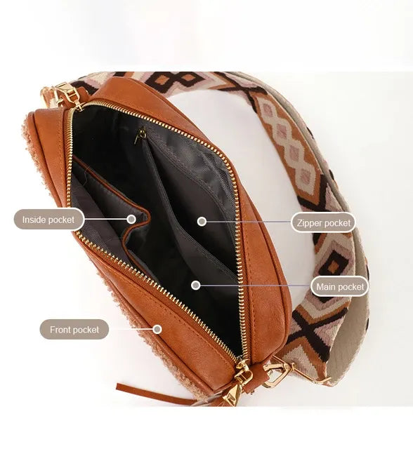 Kylie plush crossbody bag mini